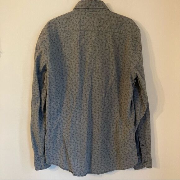 Massimo Dutti Men’s long sleeve gray button down size Medium! EUC! - Picture 9 of 9